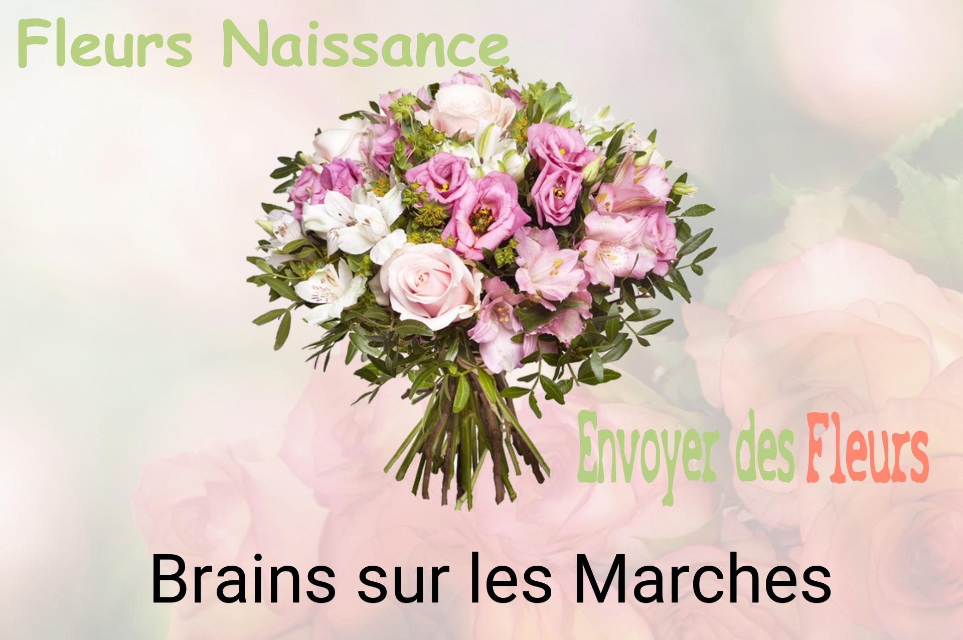 Bouquet de fleurs de naissance livré à Brains-sur-les-Marches